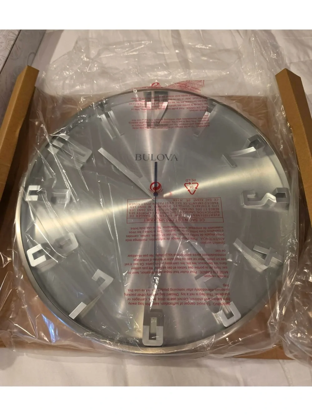 Bulova Director Wall Clock NIB Operates with 1 AA battery not included